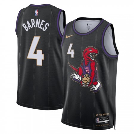 NBA Mænd Trøje Toronto Raptors Scottie Barnes 2024-25 Nike City Edition Sort Swingman